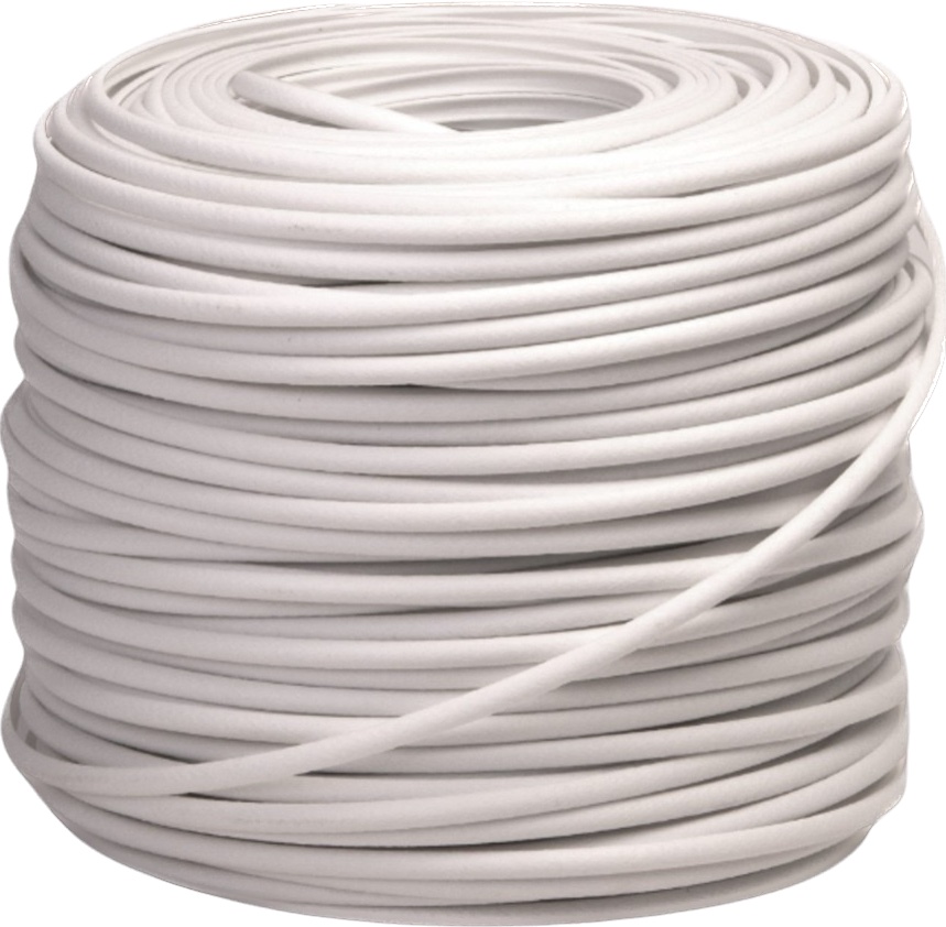 Полутрубка 6 мм серия Шагрень цвет «Белый» (ПТ6-Ш001)