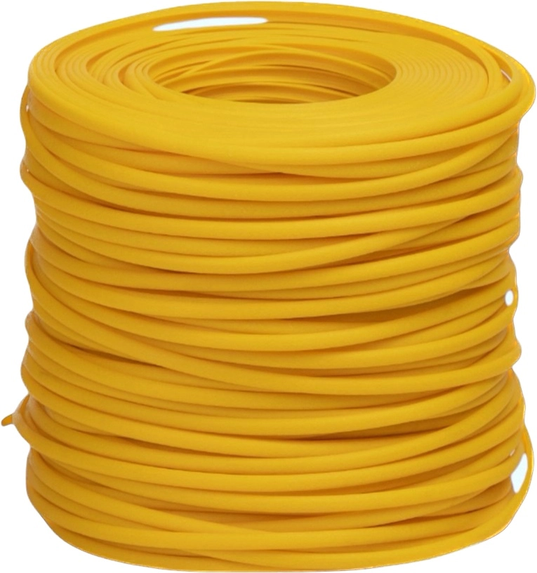 Полутрубка 6 мм серия Шагрень цвет «Жёлтый» (ПТ6-Ш301)