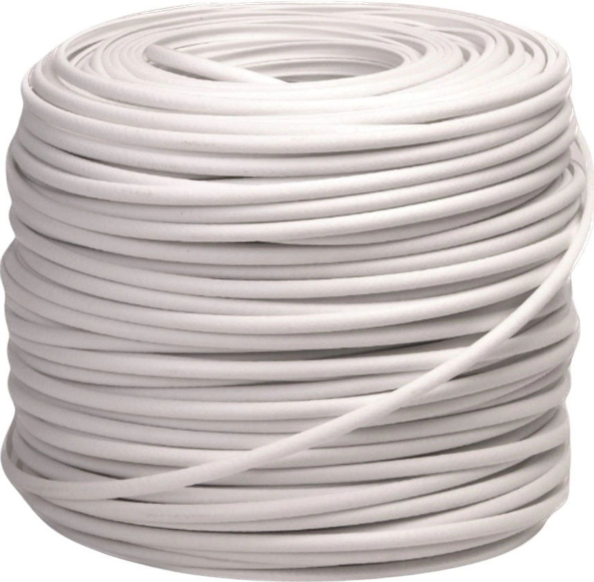 Полутрубка 6 мм серия Шагрень цвет «Белый» (ПТ6-Ш001)